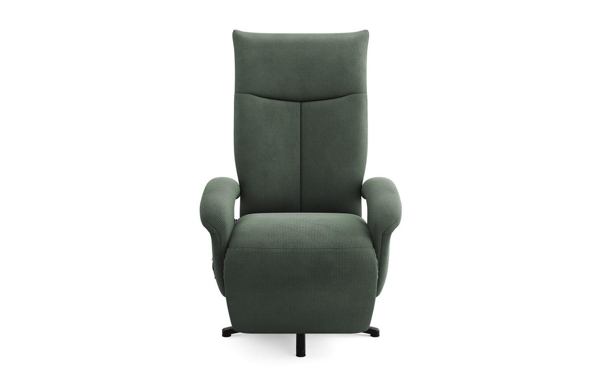 SESSEL in Flachgewebe Grün  - Schwarz/Grün, Konventionell, Textil/Metall (74/112/82cm) - Sit & More