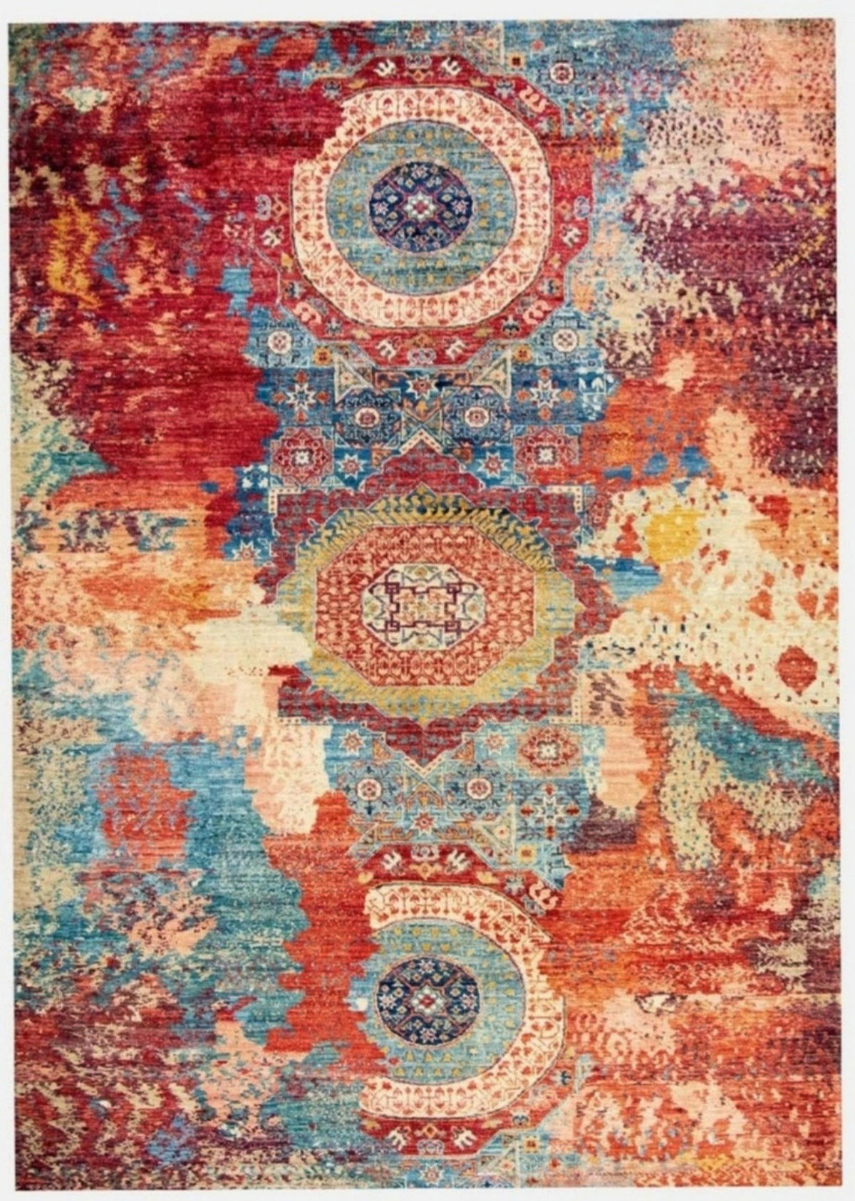 ORIENTALSKA PREPROGA  181/120 cm   večbarvno, opečnato rjava  - opečnato rjava/večbarvno, Design, tekstil/naravni materiali (181/120cm)