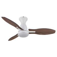 Ventilator mit Beleuchtung GALE 107/32,5 cm   - Hellbraun/Dunkelbraun, KONVENTIONELL, Holzwerkstoff/Kunststoff (107/32,5cm) - Globo