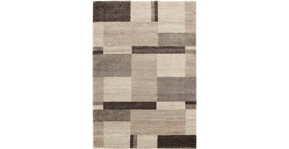 LÄUFER 80/200 cm Palazzo Bloc Braun, Beige - Beige/Braun, KONVENTIONELL, Textil (80/200cm) - Novel