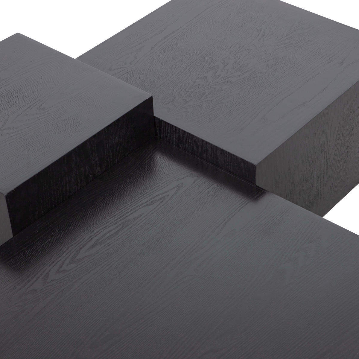 BEISTELLTISCHSET in Holzwerkstoff  - Schwarz, Design, Holzwerkstoff - Livetastic