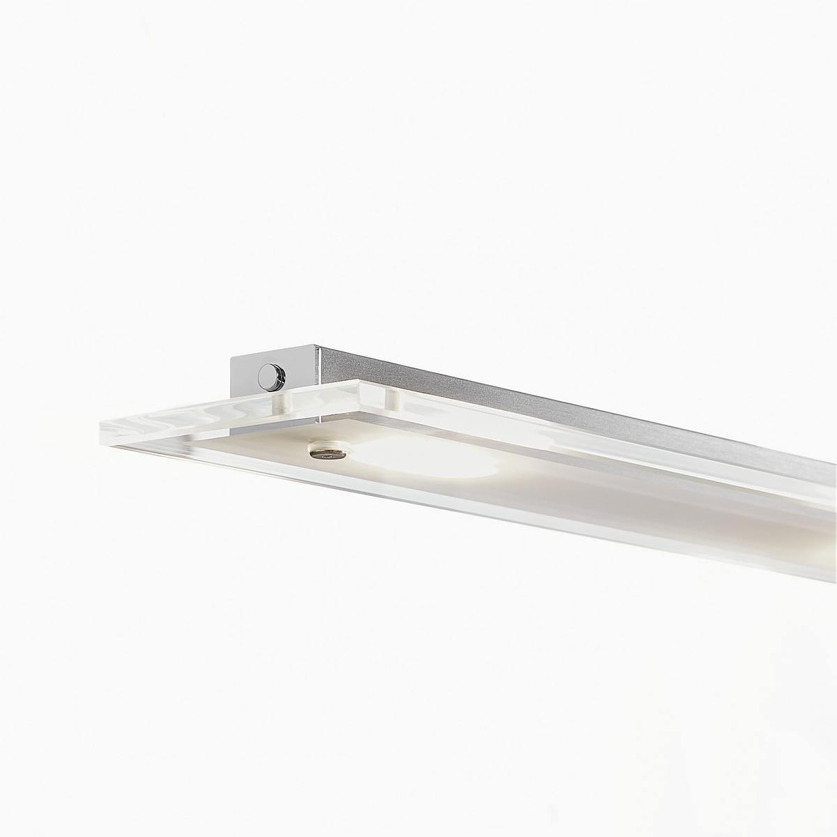ZÁVĚSNÉ LED SVÍTIDLO, 88/9/80-150 cm  - barvy niklu, Design, kov/sklo (88/9/80-150cm)
