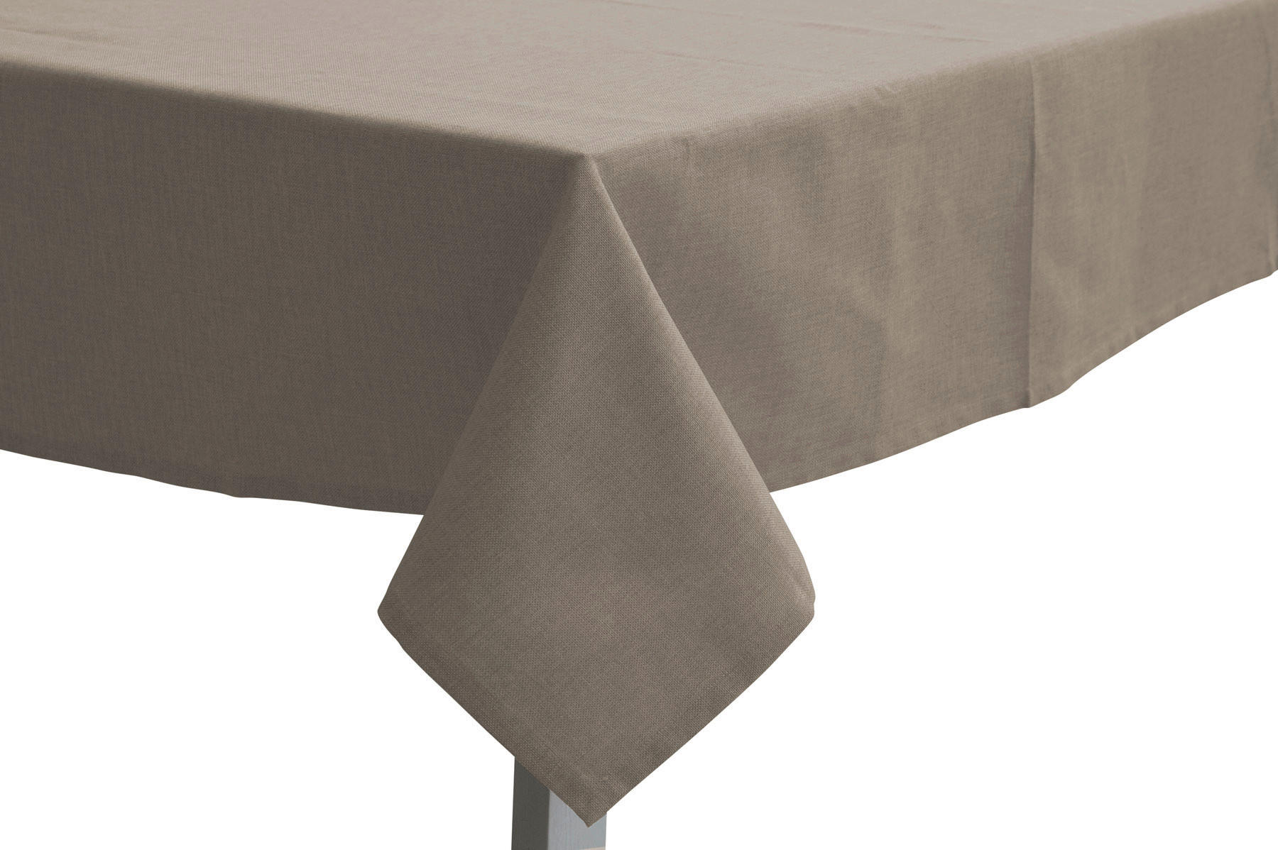 TISCHDECKE 150/250 cm  - Taupe, Basics, Textil (150/250cm)
