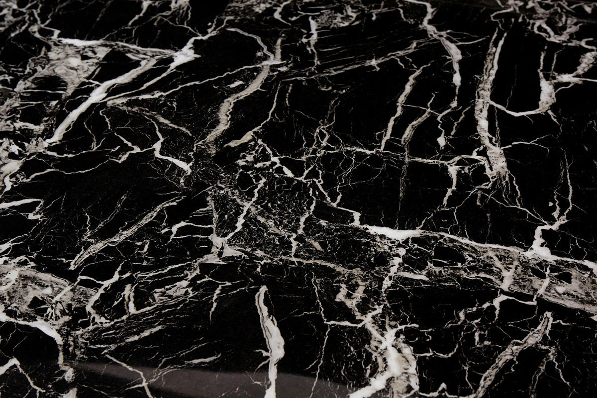 ESSTISCH in Glas 160/90/76 cm  - Goldfarben/Schwarz, MODERN, Glas/Metall (160/90/76cm) - Livetastic