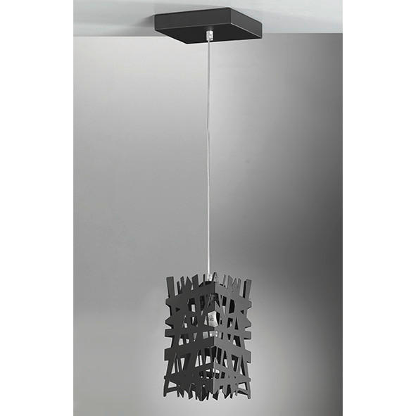 HÄNGELEUCHTE 14/100 cm   - Schwarz, Design, Metall (14/100cm)