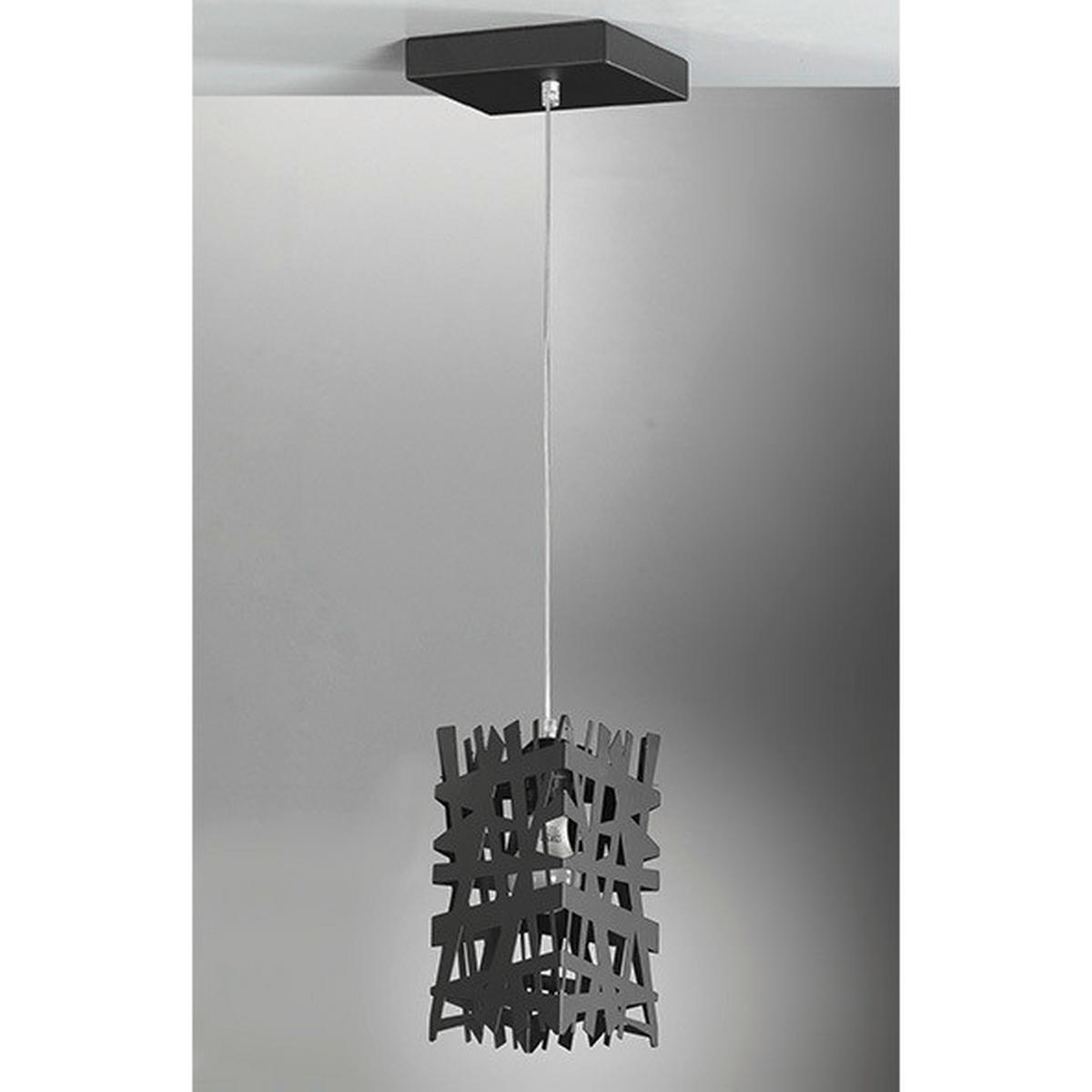 HÄNGELEUCHTE 14/100 cm   - Schwarz, Design, Metall (14/100cm)