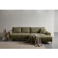 ECKSOFA  in Webstoff Olivgrün  - Buchefarben/Olivgrün, KONVENTIONELL, Holz/Textil (294/169cm) - Carryhome
