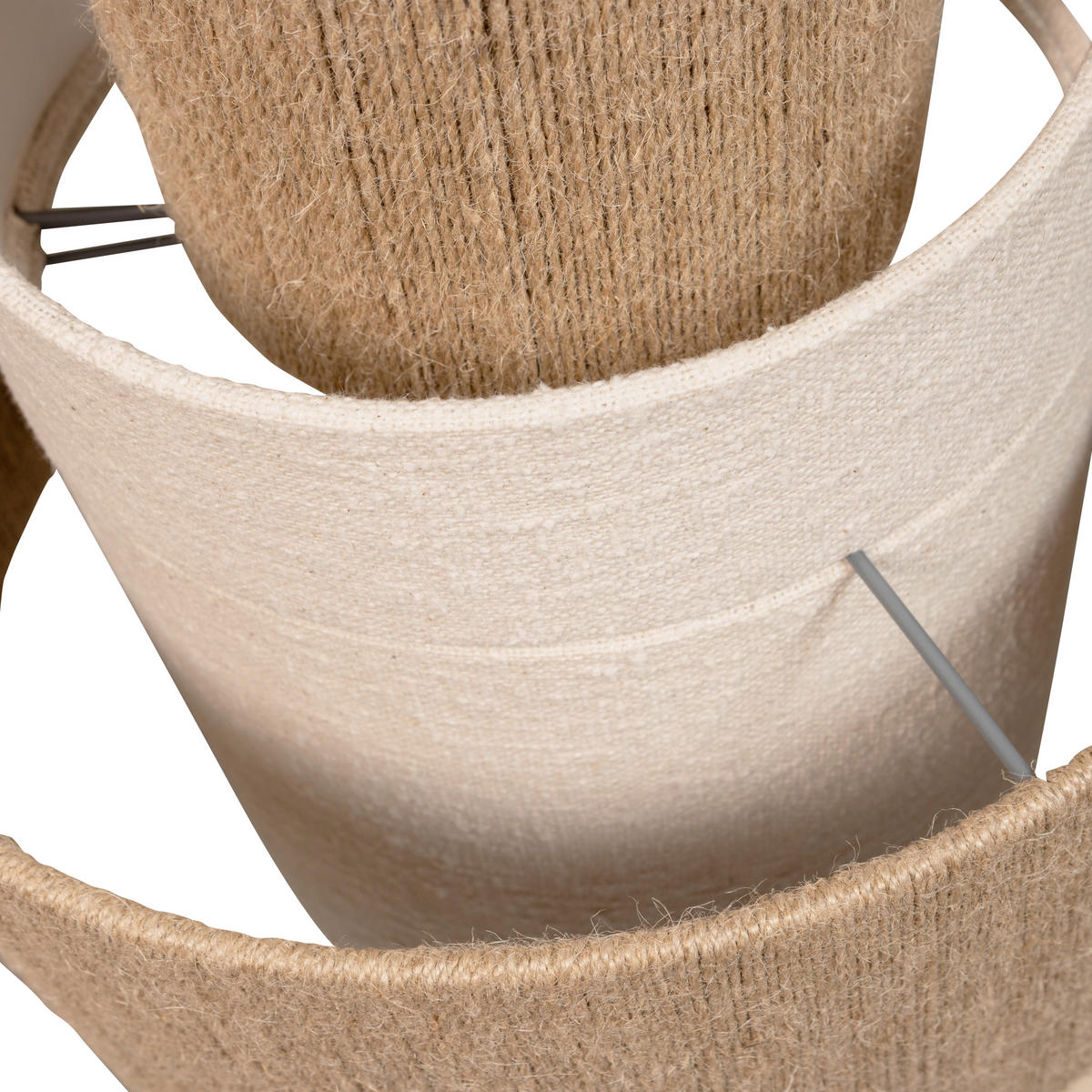 HÄNGELEUCHTE Pelle 38/56/38 cm  - Naturfarben, Basics, Naturmaterialien/Textil (38/56/38cm) - Collet's Monde