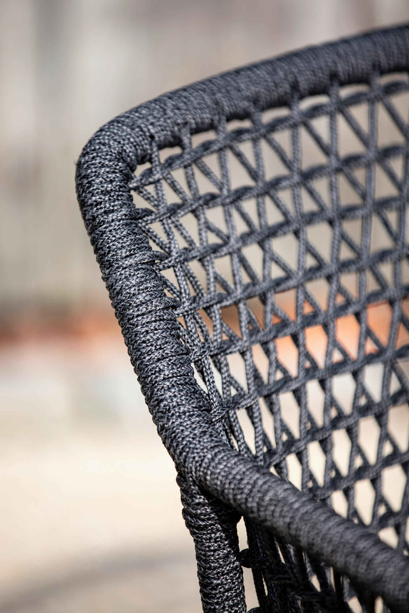 GARTENBANK 195,5/86/68,5 cm  in Anthrazit, Grau  - Anthrazit/Grau, Design, Textil/Metall (195,5/86/68,5cm)