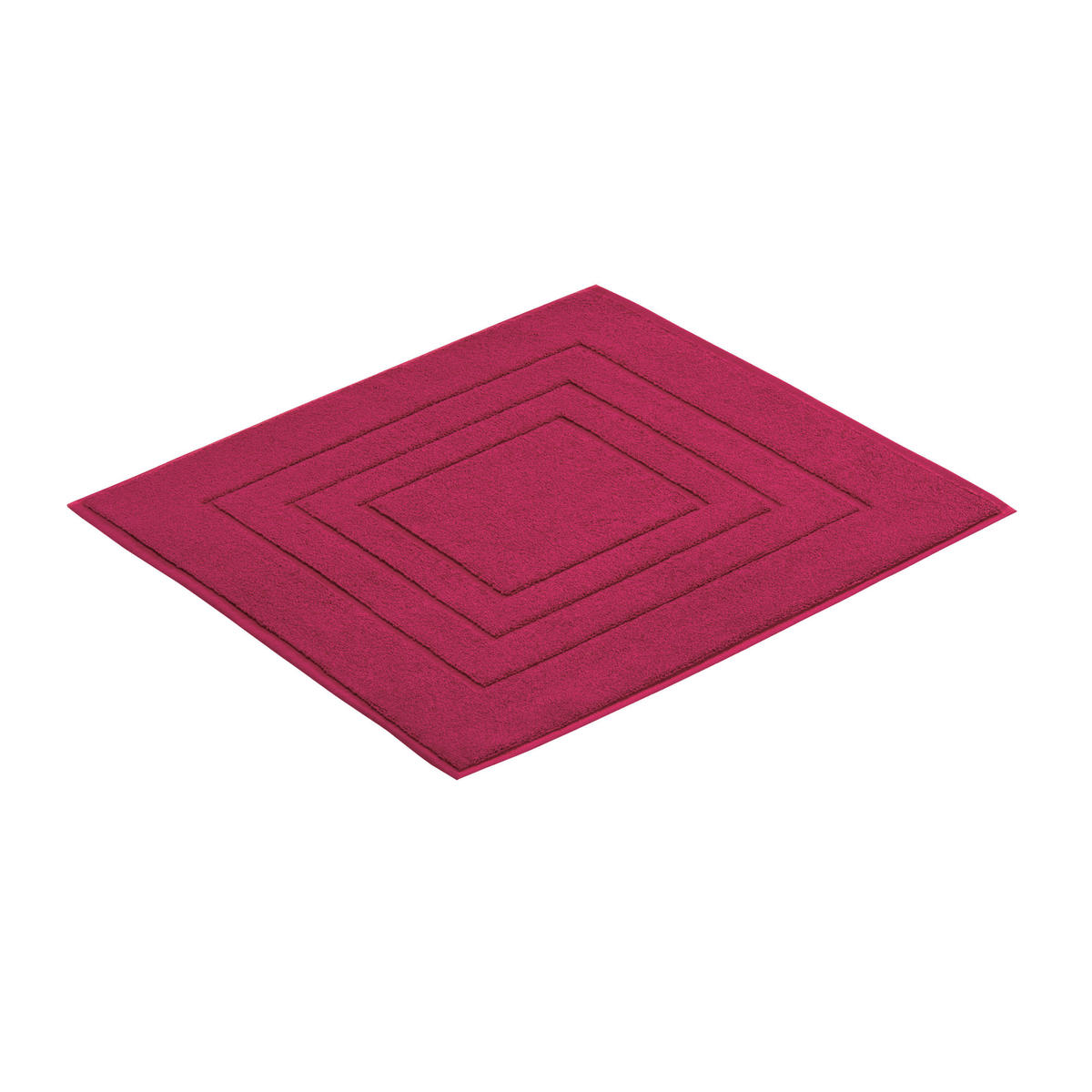 BADEMATTE Rot 60/60 cm  - Rot, KONVENTIONELL, Textil (60/60cm) - Vossen