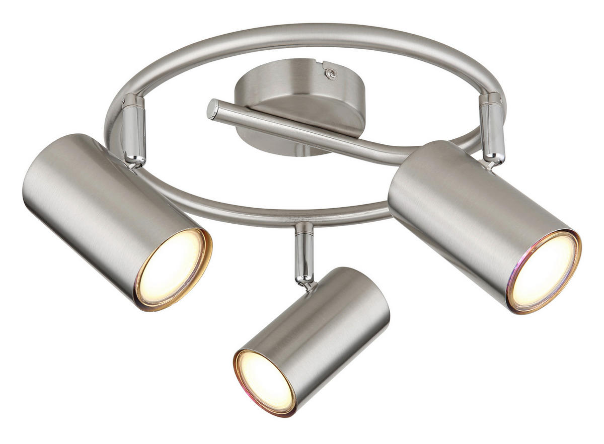 STRAHLER - Nickelfarben, Konventionell, Metall (25/13,5cm) - Globo