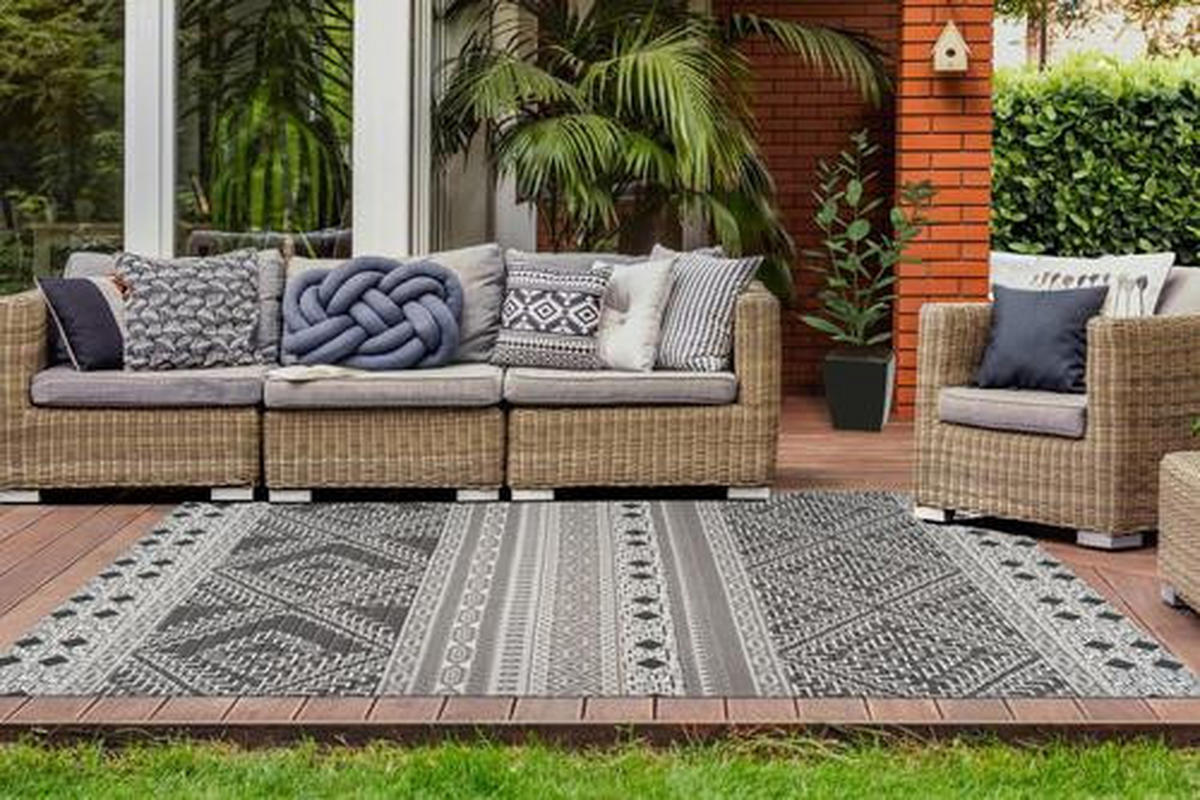 OUTDOORTEPPICH 80/150 cm Yoga Creme, Taupe  - Taupe/Creme, Trend, Kunststoff/Textil (80/150cm) - Kayoom