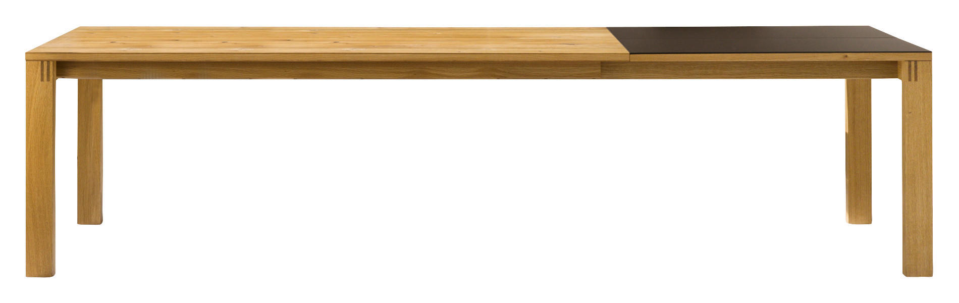 ESSTISCH in Holz, Glas 200(300)/100/75 cm  - Wildeiche/Bronzefarben, Design, Glas/Holz (200(300)/100/75cm) - Team 7
