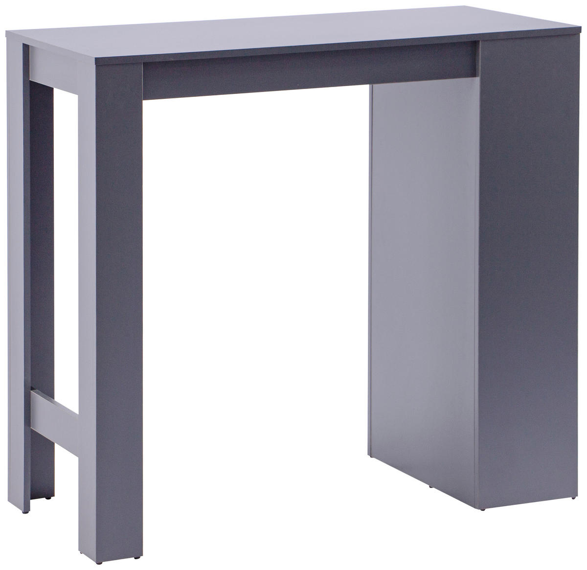BARTISCH rechteckig Dunkelgrau  - Dunkelgrau, KONVENTIONELL, Holzwerkstoff (110/103/50cm) - P & B