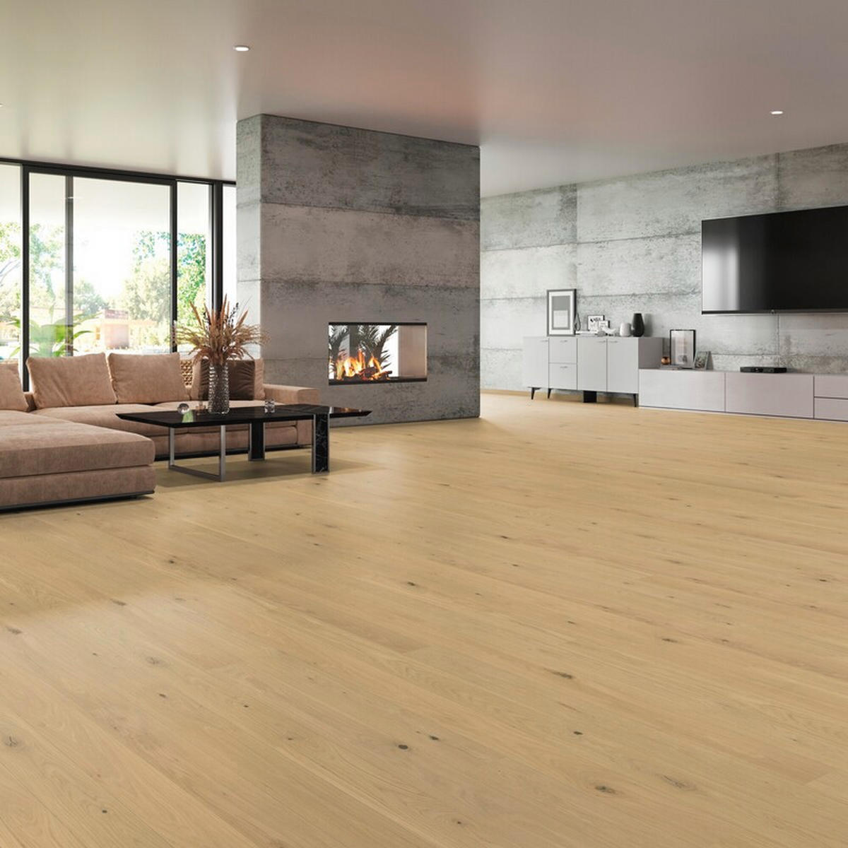 LANDHAUSDIELE Marcanto Trend Eiche Natur!Pur 100011601  per  m² - Eichefarben, Trend, Holz (220,5/17,6/1,3cm) - Tilo