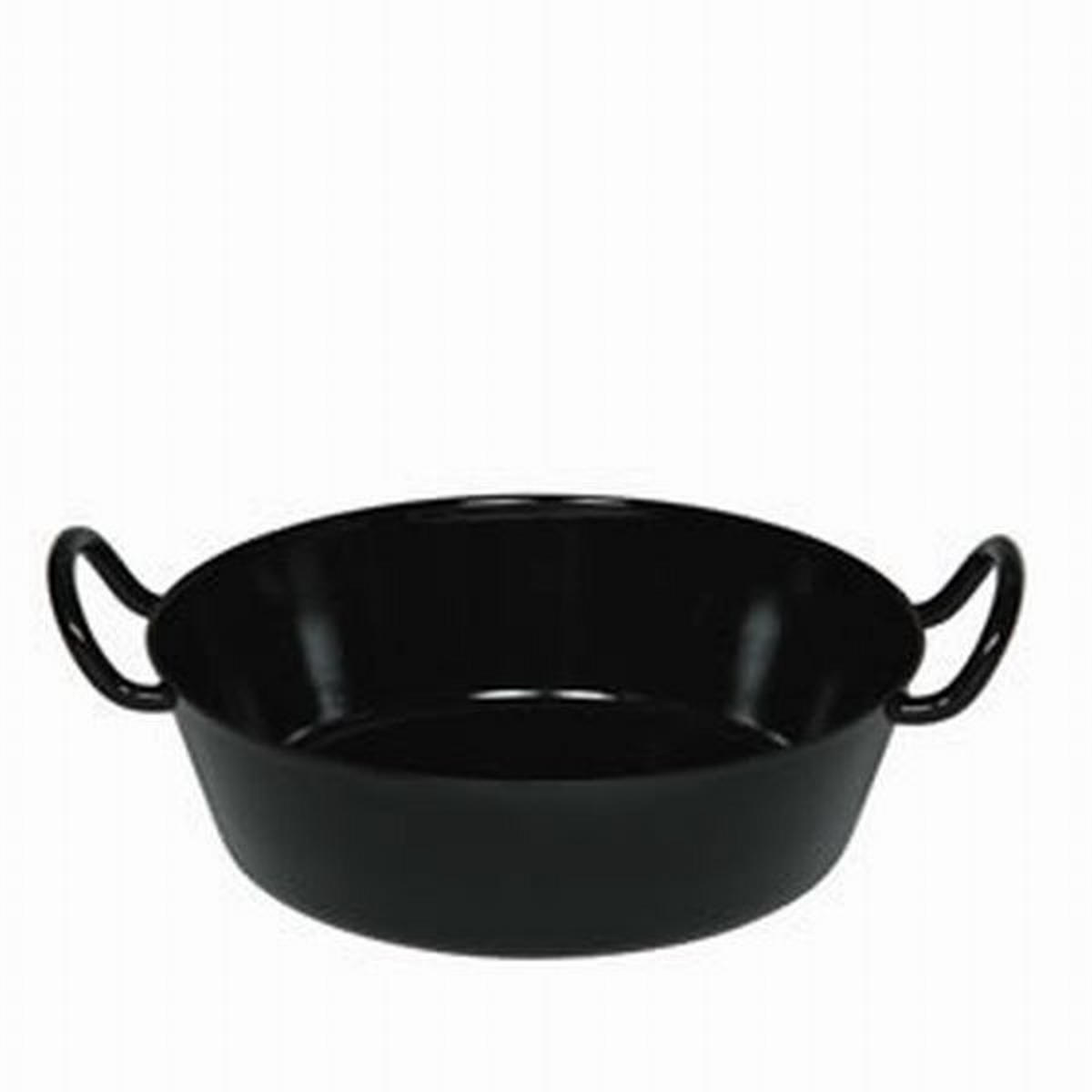 PFANNE  - Schwarz, Basics, Metall (20/5,9cm) - Riess