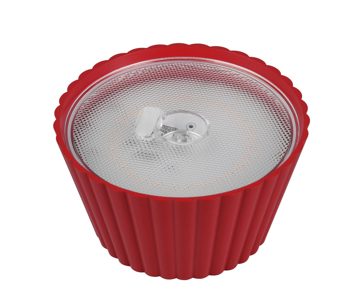 AKKU-TISCHLEUCHTE - Rot, Trend, Metall (13,5/39cm)