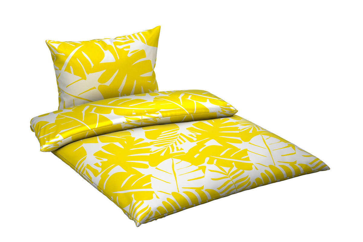 POSTEĽNÁ BIELIZEŇ, renforcé, žltá, 140/200 cm - žltá, textil (140/200cm) - Esposa