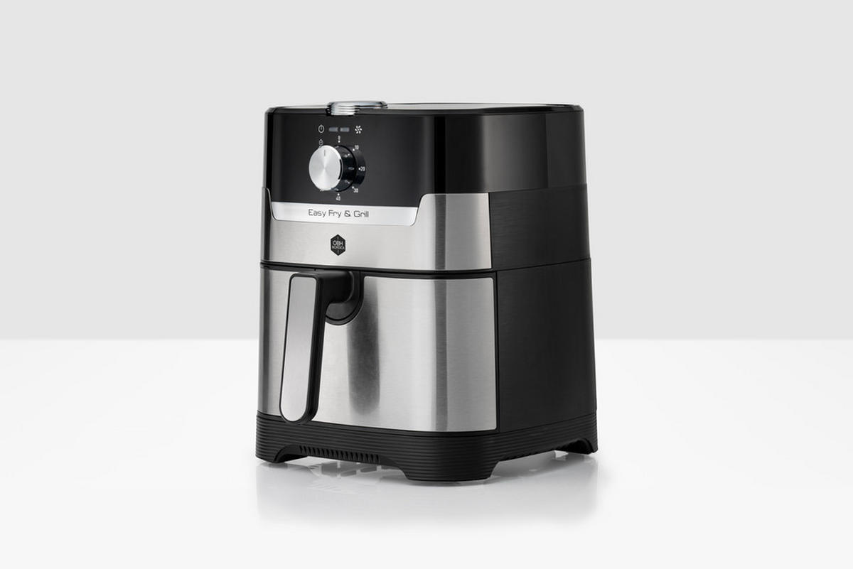 AIRFRYER  - silver/svart, Basics, metall/plast (37/39,8/31,4cm) - Obh Nordica