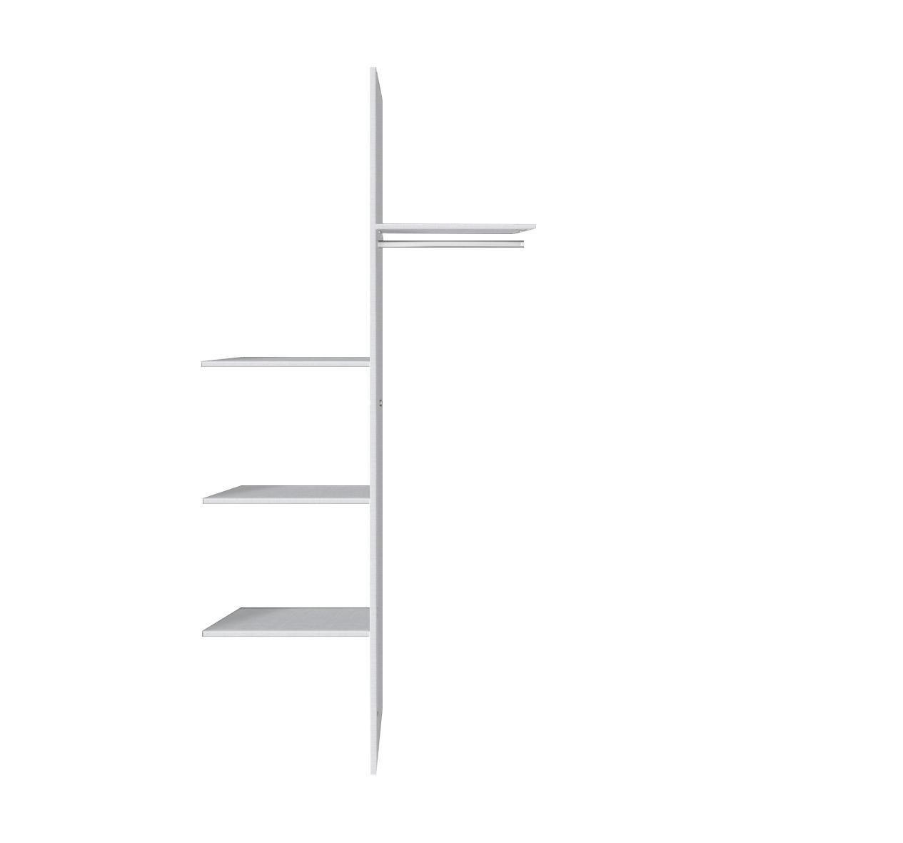 INNENEINTEILUNG Grau, Silberfarben  - Silberfarben/Grau (100/209/55cm) - Hom`in
