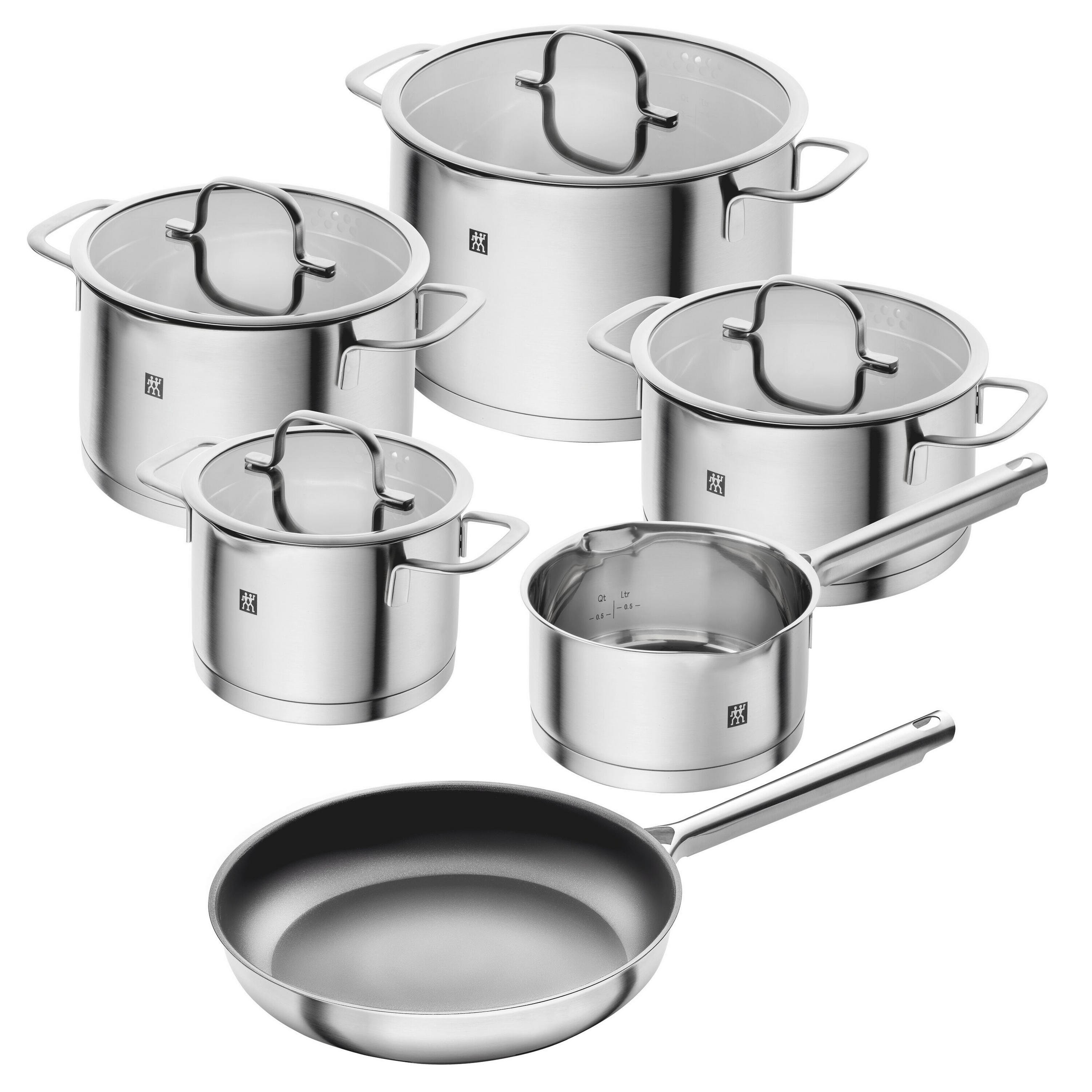 KOCHTOPFSET TrueFlow 6-teilig  - Edelstahlfarben, Basics, Metall - Zwilling