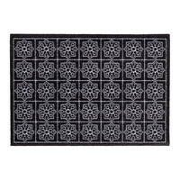 OTIRAČ ZA OBUĆU 50/70 cm   - bela/crna, Osnovno, tekstil (50/70cm)