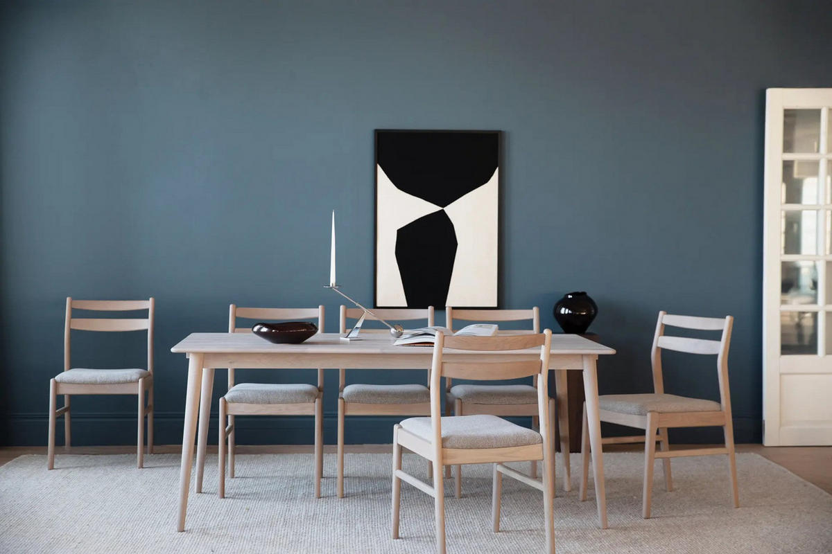 MATBORD ek Bianco rektangulär  utdragbar, finns i olika storlekar, finns i olika trädekorer  - ek Bianco, Design, trä (180/90/74cm) - Rowico