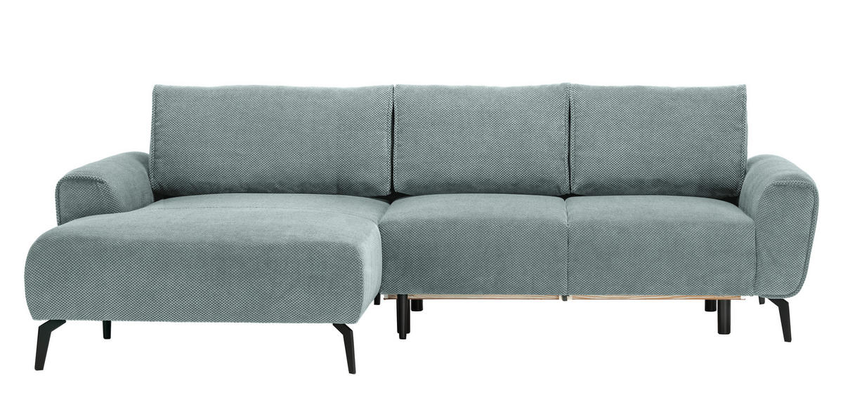 HÖRNSOFFA i vävt tyg mintgrön  - mintgrön/svart, Design, metall/textil (170/272cm) - Livetastic