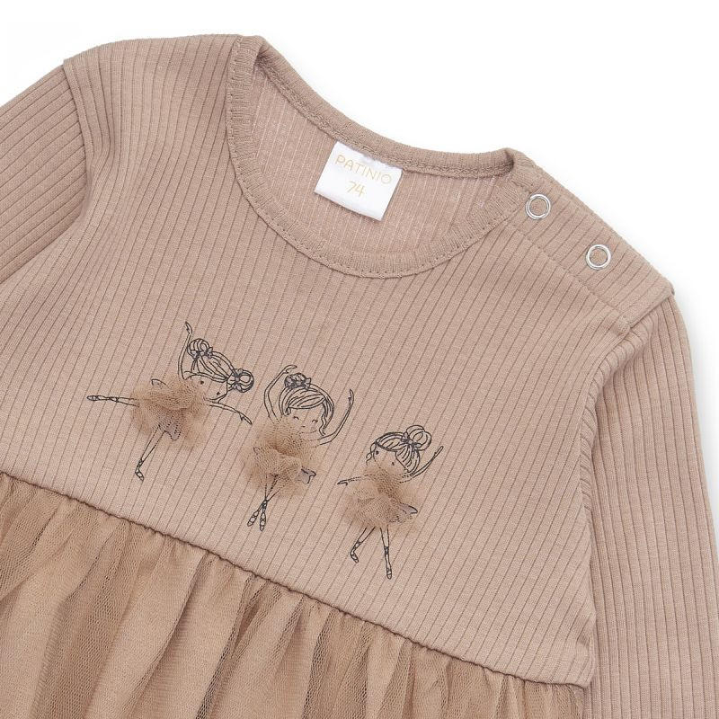 KLEID Little Prinzess  - Hellbraun, Basics, Textil (62null) - Patinio