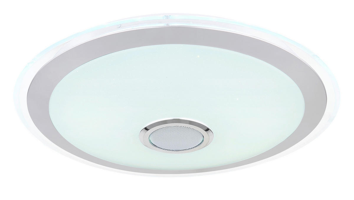 LED-TAKLAMPA 24 W 43/10,5 cm  - klar/vit, Klassisk, metall/plast (43/10,5cm) - Globo