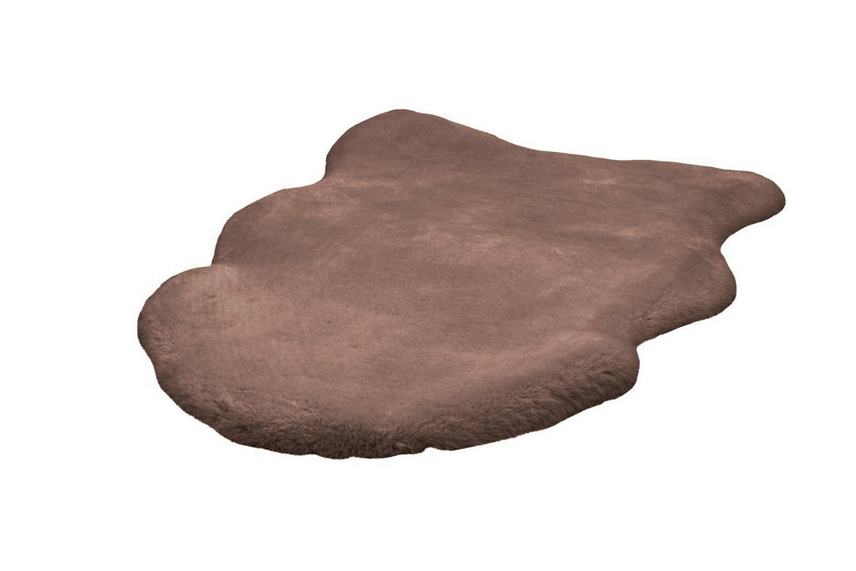 TEPPICH 60/90 cm Rabbit Light 825 Taupe Braun  - Braun, KONVENTIONELL, Kunststoff/Textil (60/90cm)