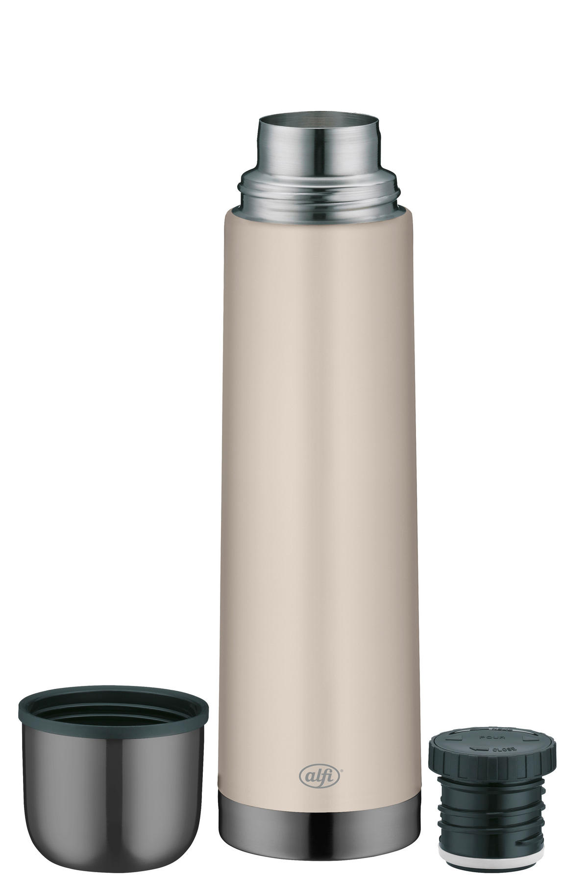 ISOLIERFLASCHE ISOTHERM ECO 0,75 L  - Beige, Design, Metall (0,75l) - Alfi