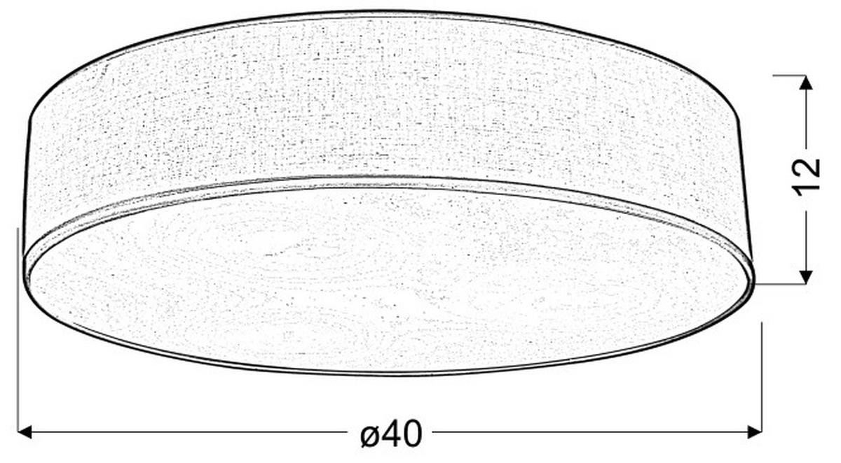 HÄNGLAMPA 40/40/13.5 cm  - grå, Basics, metall (40/40/13.5cm)