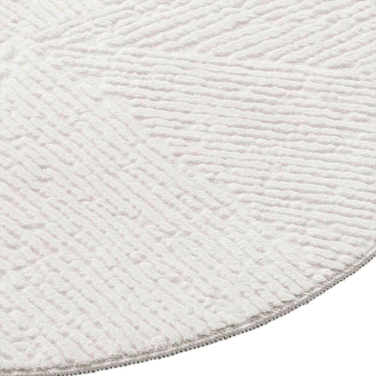 WEBTEPPICH 120 cm Stilo Creme rund  - Creme, Basics, Textil (120cm) - Novel