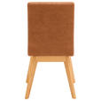 STUHL  in Mikrofaser Holz, Textil  - Cognac/Beige, Design, Holz/Textil (45/102/56cm) - Novel