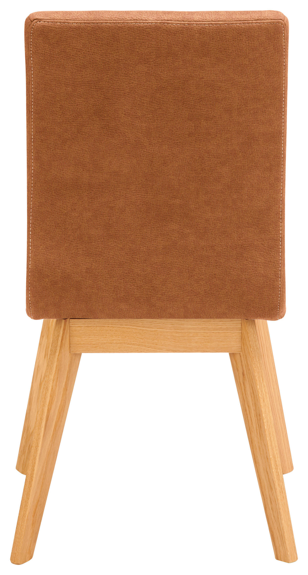 STUHL  in Mikrofaser Holz, Textil  - Cognac/Beige, Design, Holz/Textil (45/102/56cm) - Novel