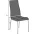 STUHL Lederlook Edelstahlfarben, Hellbraun - Hellbraun/Edelstahlfarben, Design, Textil/Metall (45/105/64cm) - NOVEL