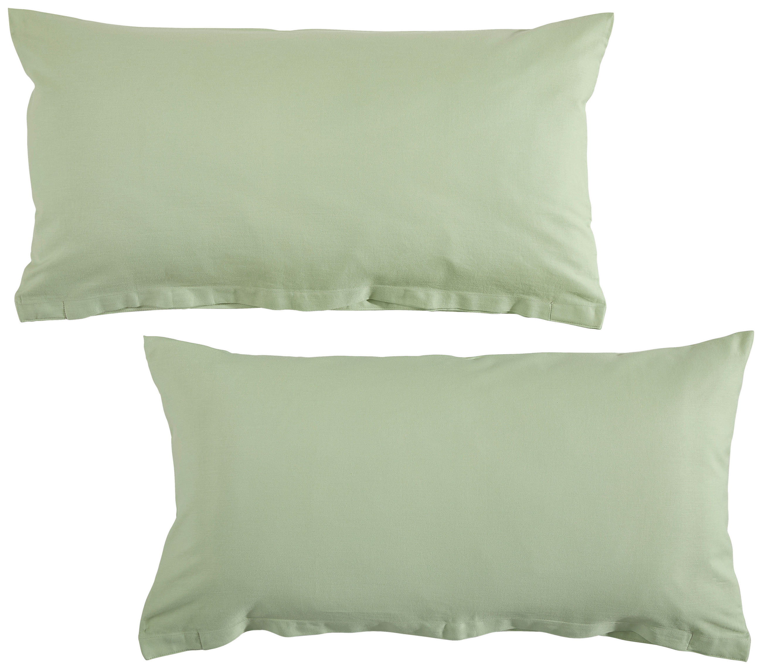 KISSENHÜLLEN-SET Nigiri 40/80 cm  - Salbeigrün, Basics, Textil (40/80cm) - Bio:Vio