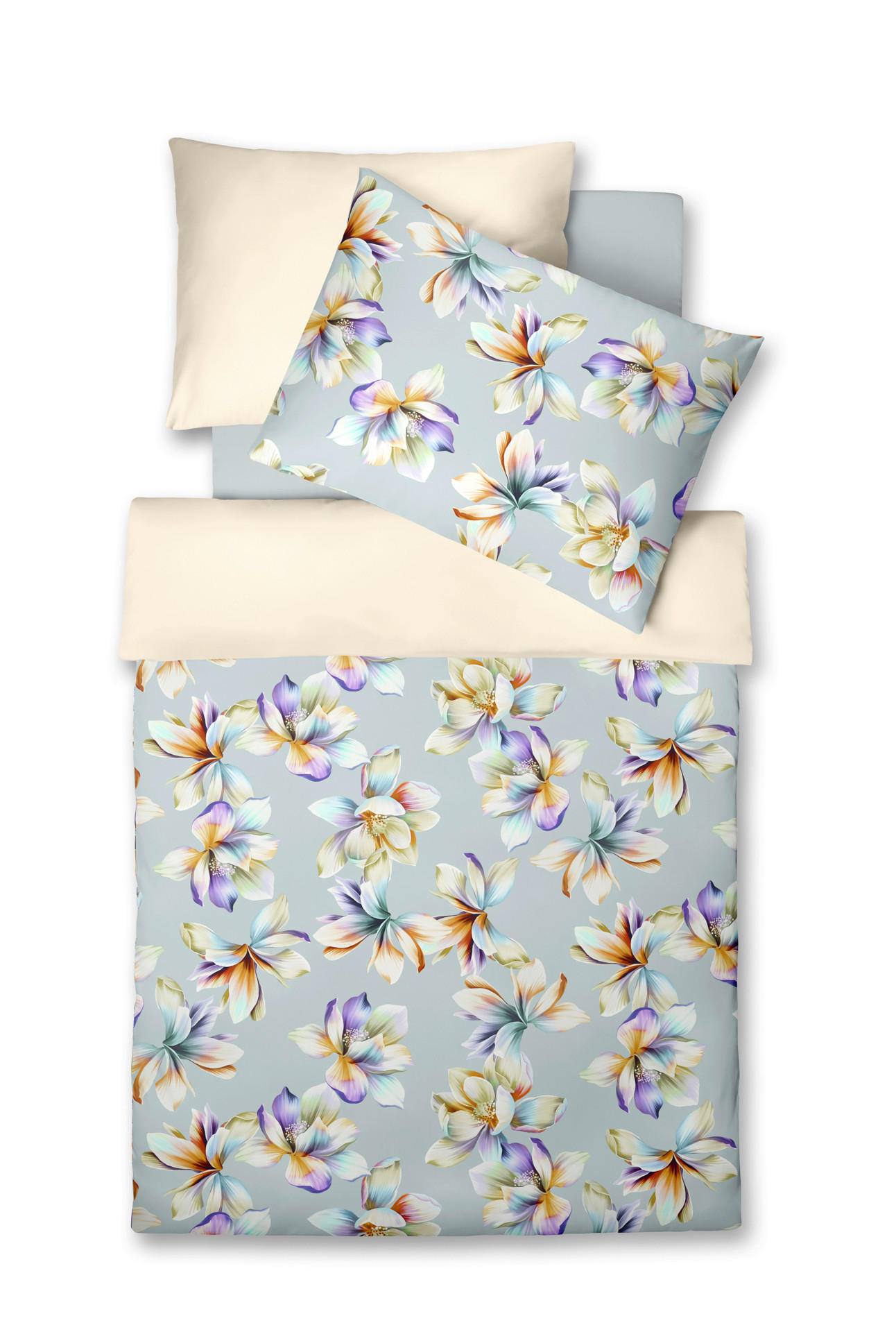 Fleuresse POSTEĽNÁ BIELIZEŇ, makosatén, krémová, lila, tyrkysová, svetložltá, 140/200 cm
