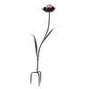 LESZÚRHATÓ KERTI DEKORÁCIÓ - lila/fekete, Basics, Üveg/fém (29/80/17cm) - Ambia Home