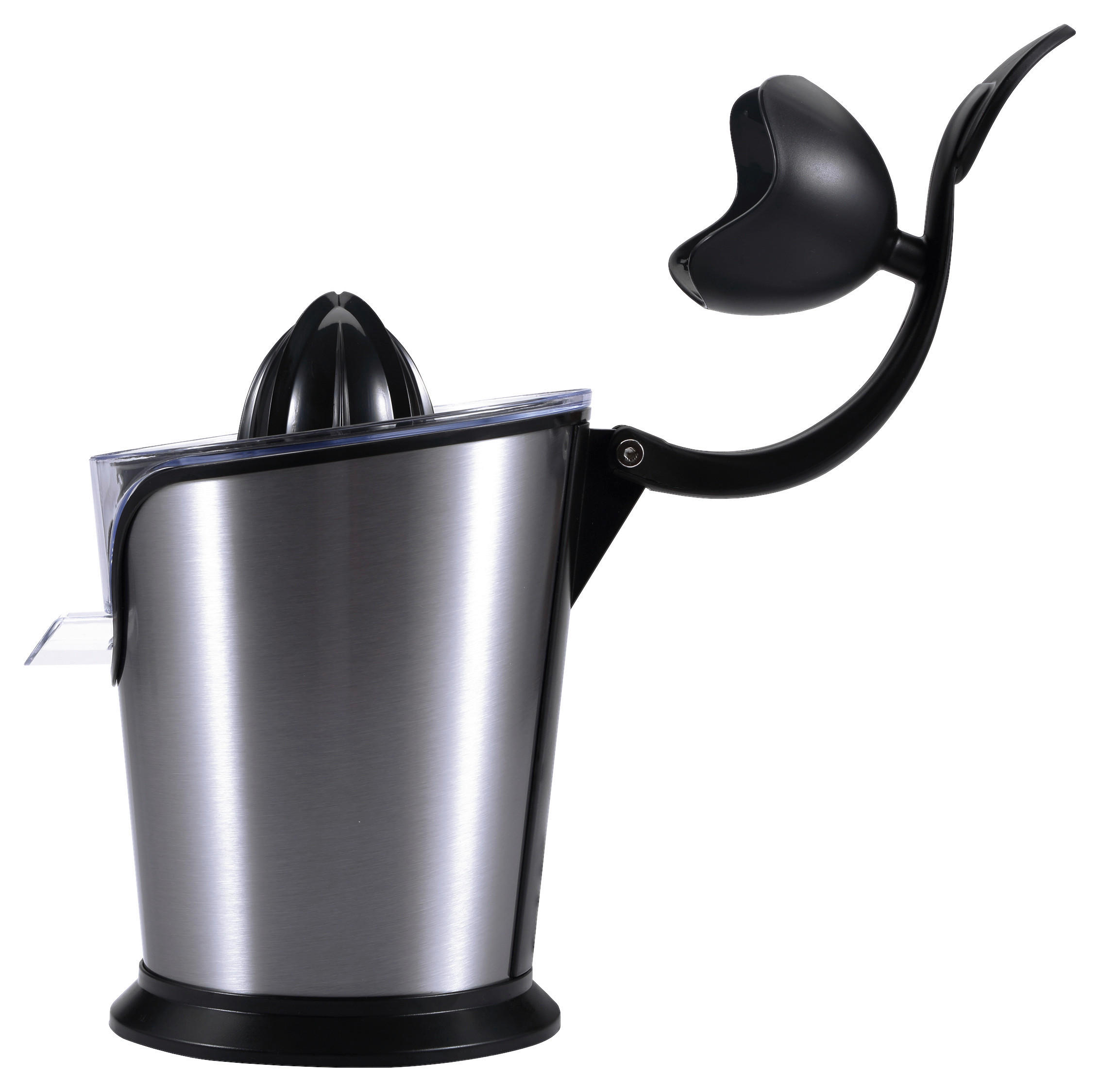 ZITRONENPRESSE  - Edelstahlfarben/Transparent, Basics, Kunststoff/Metall (18,5/18,5/30cm) - Masterpro