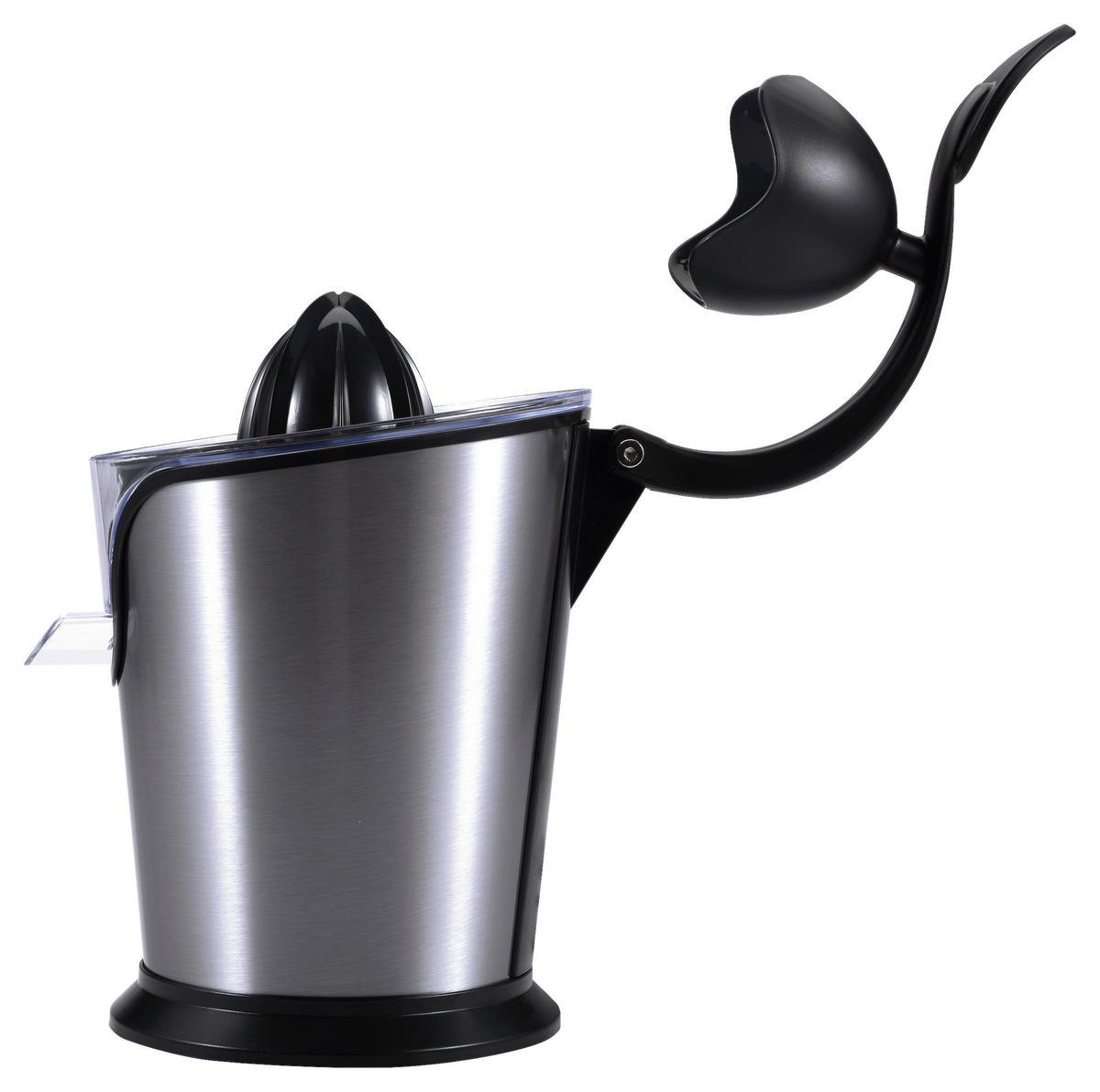 ZITRONENPRESSE - Edelstahlfarben/Transparent, Basics, Kunststoff/Metall (18,5/18,5/30cm) - Masterpro