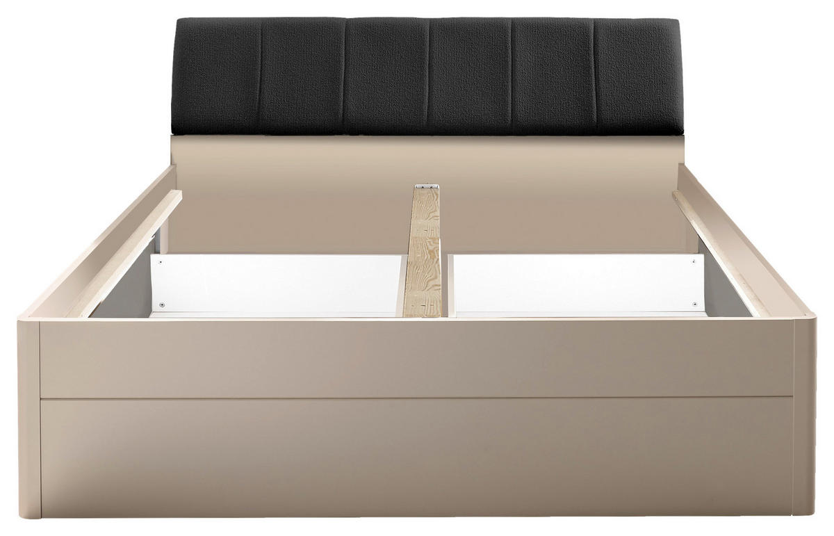 BETT 180/200 cm,  in Graphitfarben, Kaschmir, Bettschubladen,  - Kaschmir/Graphitfarben, KONVENTIONELL (180/200cm) - Boxxx