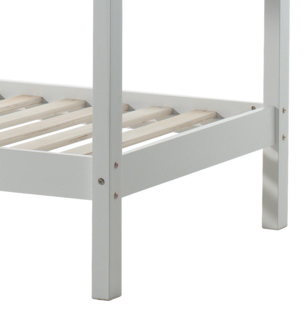 DĚTSKÁ POSTEL SE STŘÍŠKOU, 90/200 cm bílá - bílá, Moderní, dřevo (90/200cm) - MID.YOU