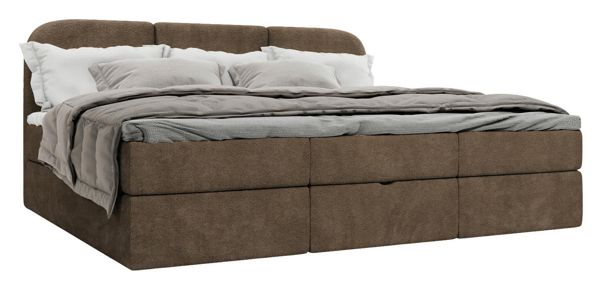 FAMILIENBETT - Schwarz/Braun, MODERN, Holz/Holzwerkstoff (240/200cm) - MID.YOU