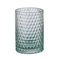 ZAHNPUTZBECHER Glas  - Grün, Basics, Glas (7,6/11,4cm) - Kleine Wolke