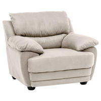 SESSEL in Mikrofaser Sandfarben  - Sandfarben/Schwarz, Design, Kunststoff/Textil (117/97/100cm) - Livetastic