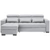 ECKSOFA in Webstoff Greige  179/240 cm  - Greige/Schwarz, Design, Kunststoff/Textil (179/240cm) - Carryhome