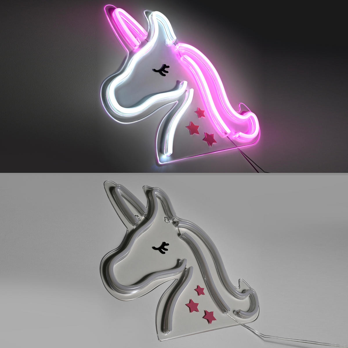 DEKORAČNÉ LED SVIETIDLO - viacfarebná, Basics, plast (33/1,8/33cm)