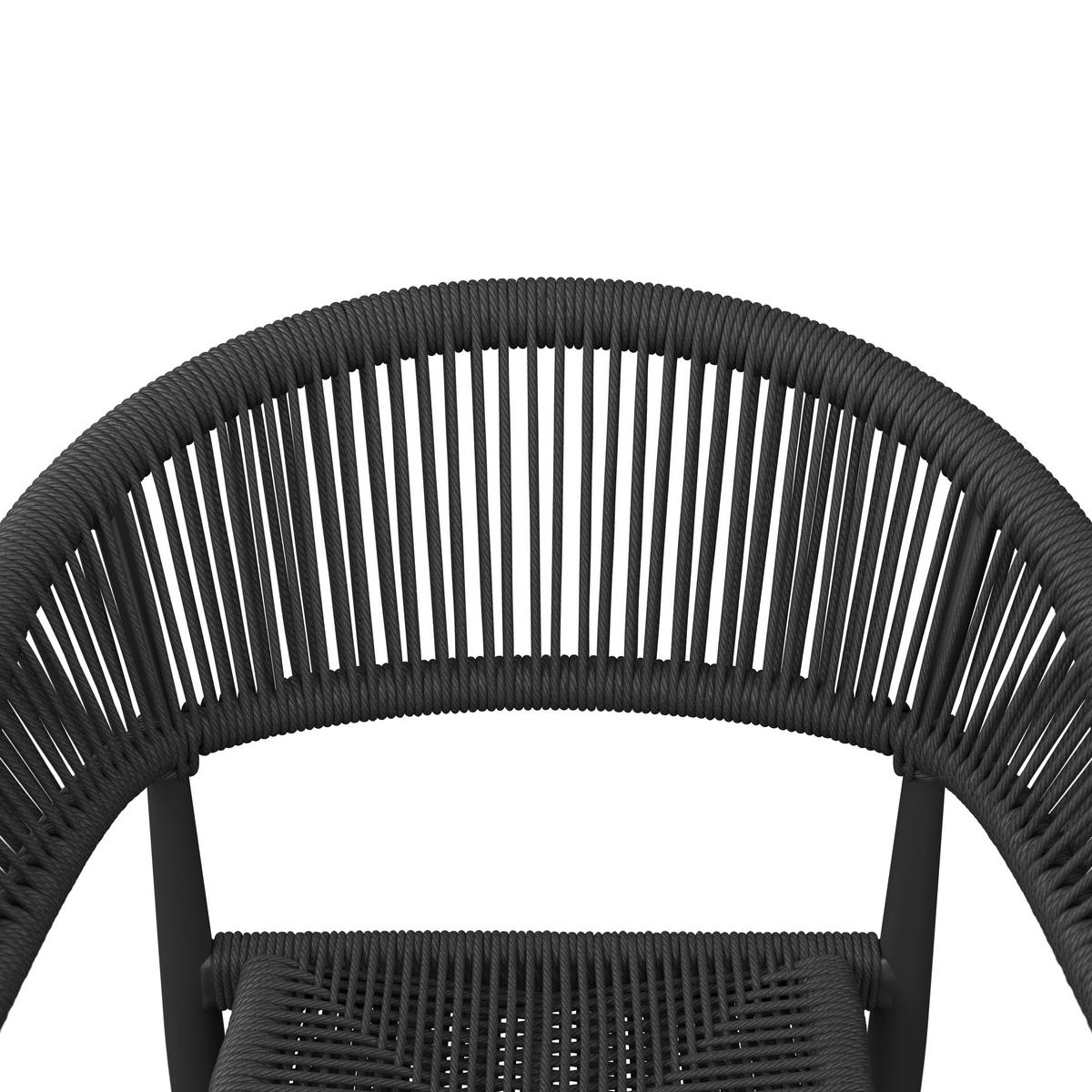 STAPELSESSEL Aluminium Anthrazit  - Anthrazit, KONVENTIONELL, Kunststoff/Metall (55/78/59.5cm) - Ambia Garden